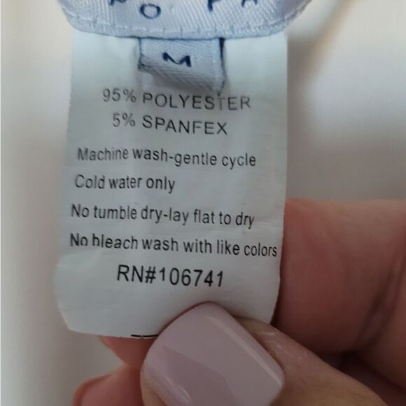 Tempo Paris Off white cowl neck dress Size M - Picture 8 of 12